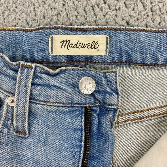 Madewell Perfect Vintage Straight Jean Danby Wash: Knee-Rip Edition  | Size:  24 - Picture 11 of 15